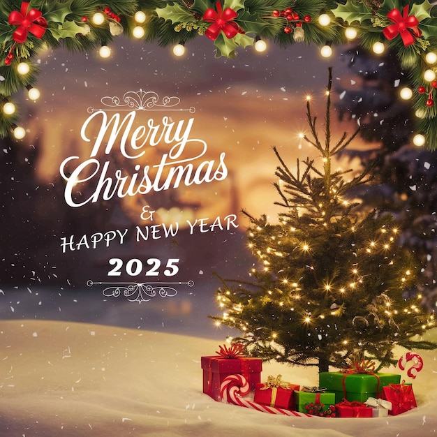 Joyeux jour de Noël et bonne année 2025