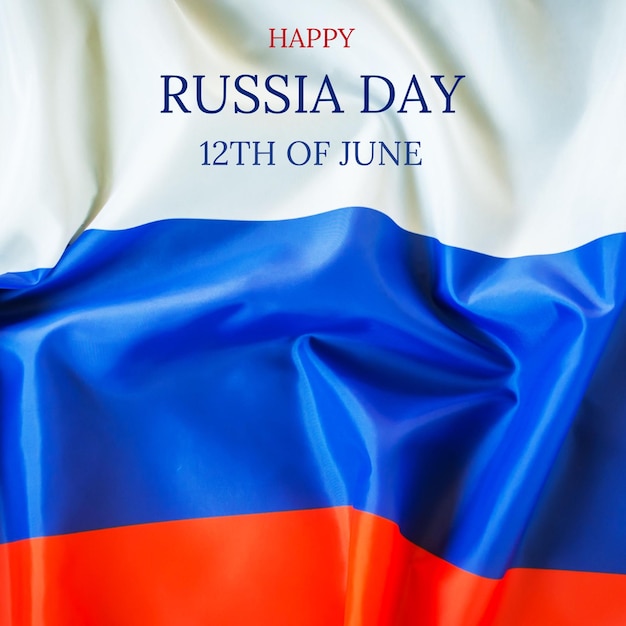 PSD joyeux jour de la russie psd desing