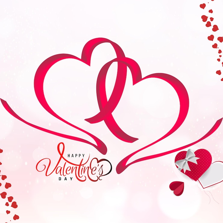 PSD joyeux jour de la saint-valentin le 14 février jour de l'amour