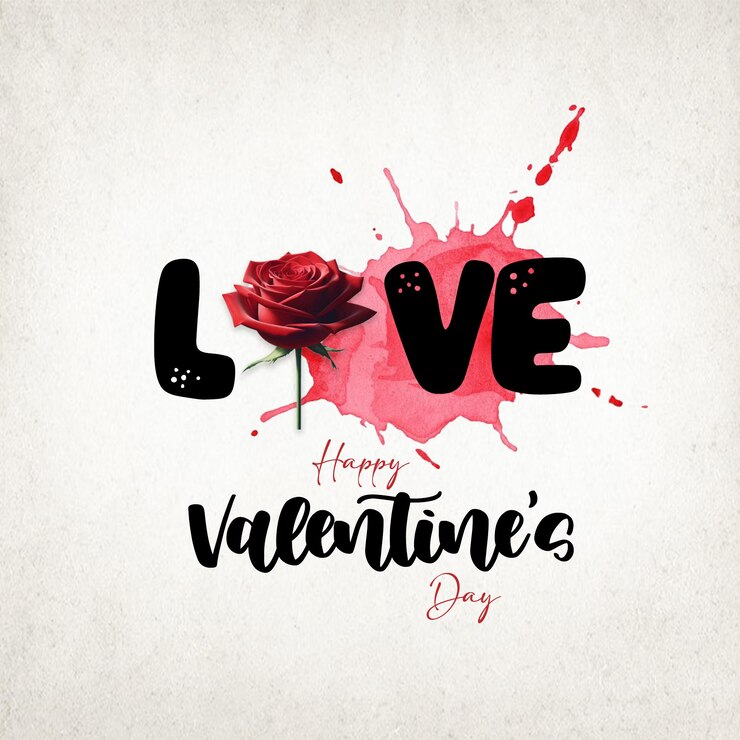 PSD joyeux jour de la saint-valentin