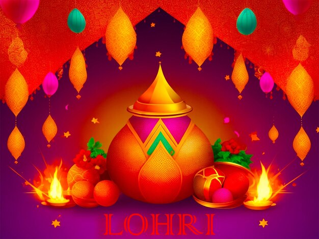 PSD joyeux lohri psd