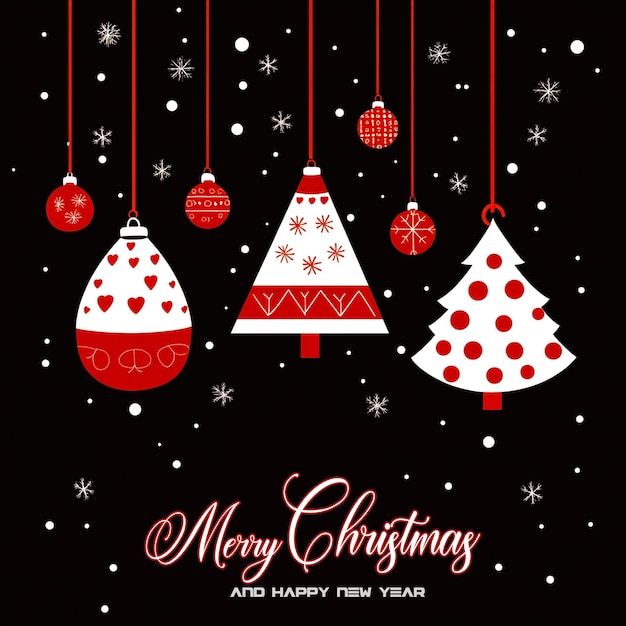 Joyeux Noël design d'arrière-plan et bonne année