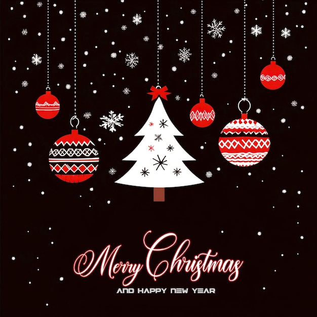 Joyeux Noël design d'arrière-plan et bonne année