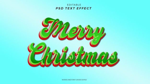 JOYEUX NOËL EFFET DE TEXTE CONCEPTION MODIFIABLE
