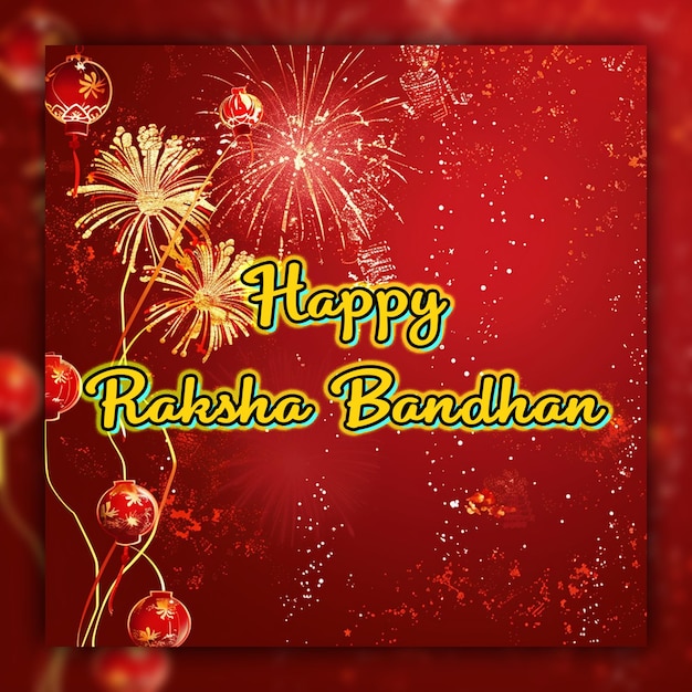 Joyeux Raksha Bandhan Fête Culturelle Indienne Célébration Pour Les Médias Sociaux Post Design