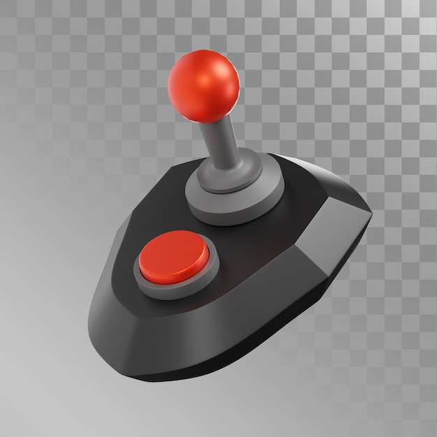 PSD joystick illustration 3d