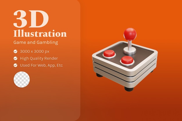 Joystick Illustration 3d