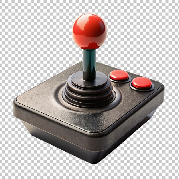 PSD el joystick retro 3d en png