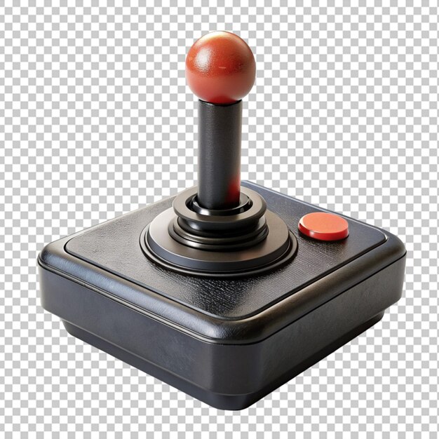 PSD el joystick retro 3d en png