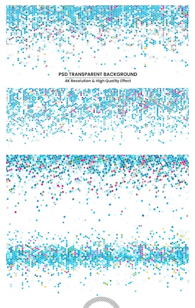 PSD jubiläums-textur regenbogen-geschenk farbige polka-gruppen-punkt-preisrahmen