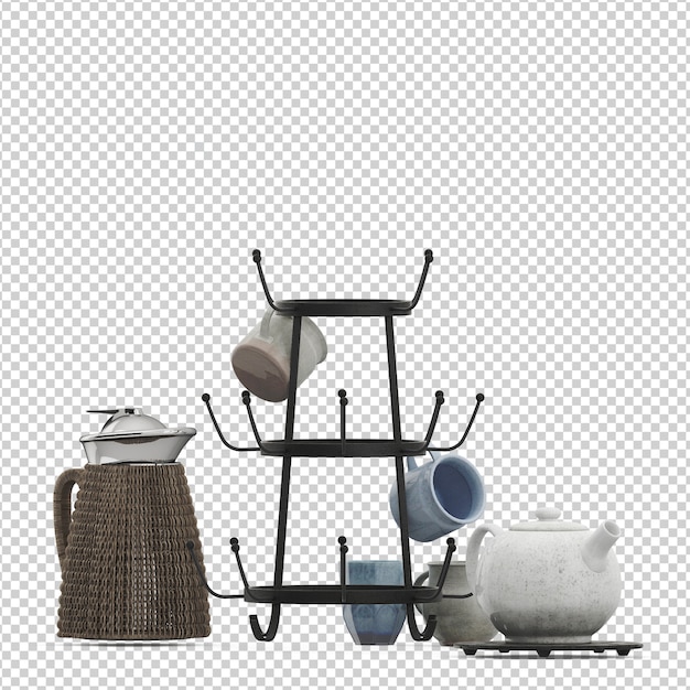 Juego de cocina isométrica