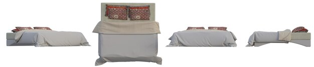juego de dormitorio desde varios ángulos