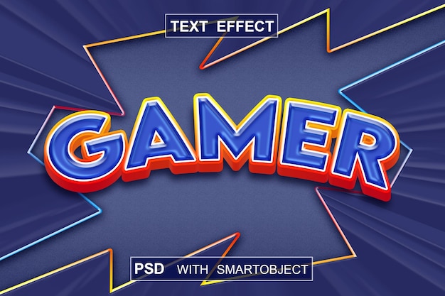 JUEGO DE EFECTO DE TEXTO CON OBJETO INTELIGENTE PSD