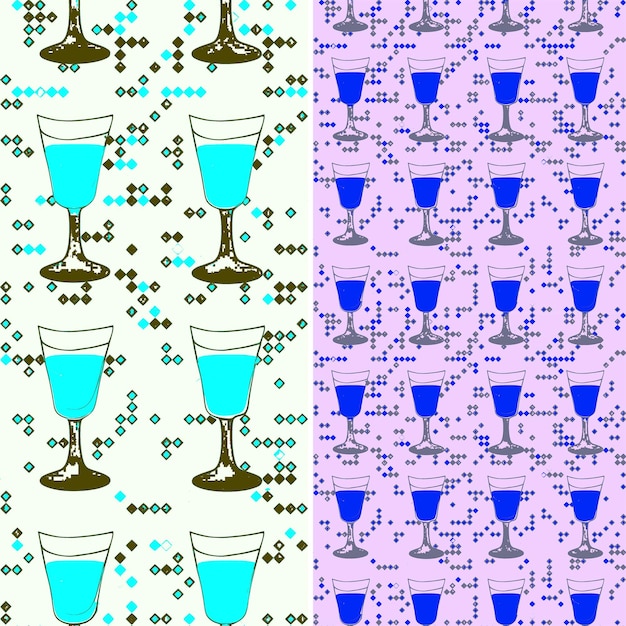 Un juego de gafas con diferentes colores y la palabra cita azul en la parte inferior