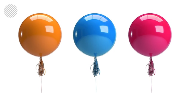 Juego de globos, bolas de aire voladoras. feliz cumpleaños, vacaciones. decoración de fiesta