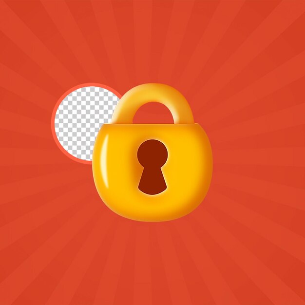 PSD juego golden lock icono png