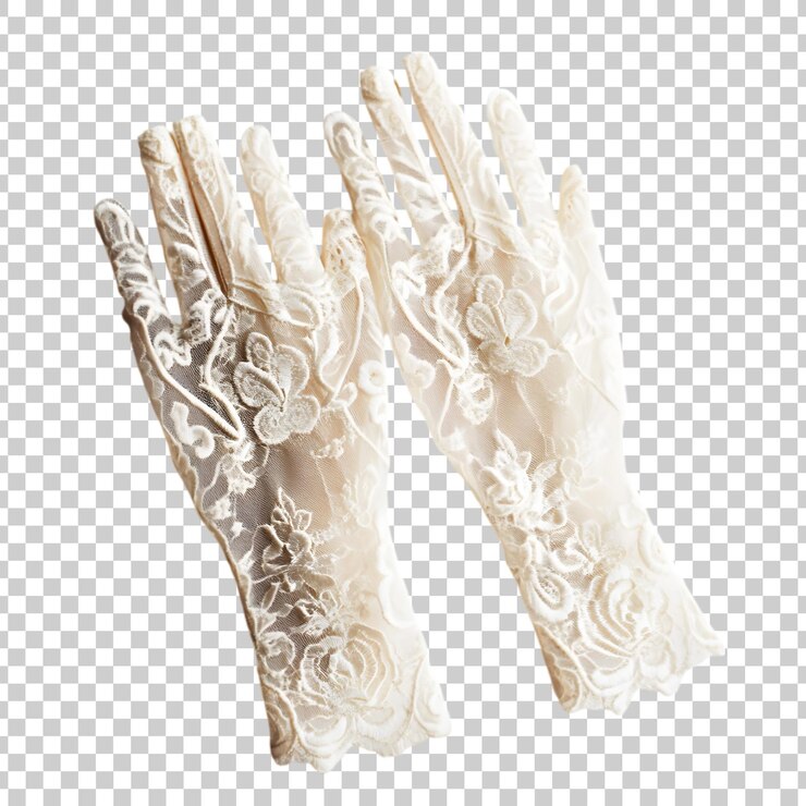 PSD un juego de guantes de mano con un diseño aislado en un fondo transparente