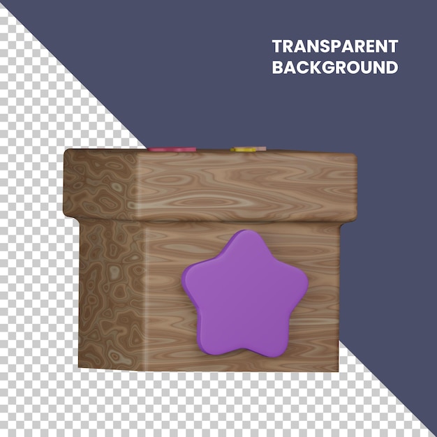 PSD juego de iconos 3d aislado fondo transparente