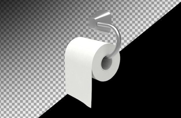 Juego de rollos de papel higiénico elemento elemento blanco vista PSD Premium