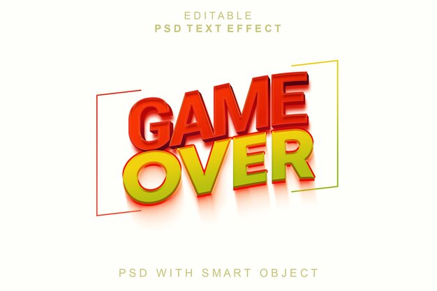Juego sobre efecto de texto 3d