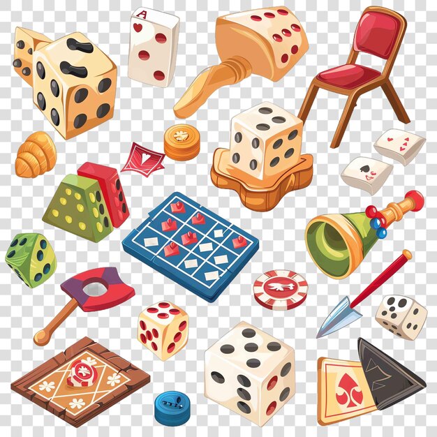 juegos de tablero de fondo transparente vector elementon de fondo transparente
