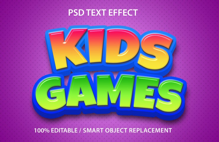 Juegos de texto editables para niños