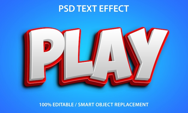 PSD jugar efecto de texto