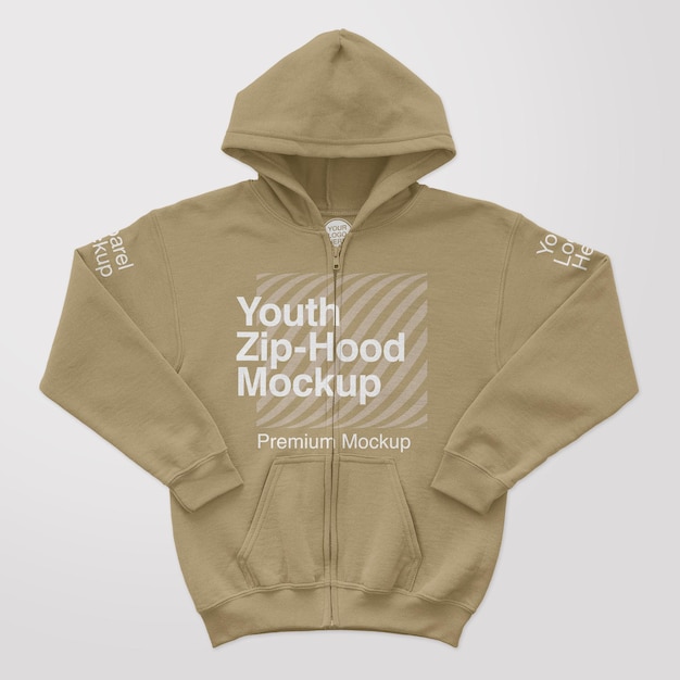 Jugend ZipHood Mockup