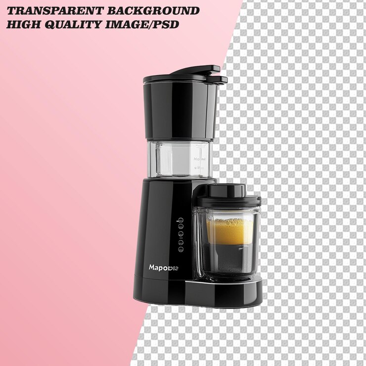 PSD jugo 3d en un fondo transparente