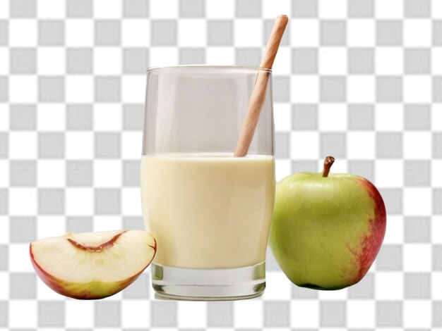 jugo de manzana y leche png