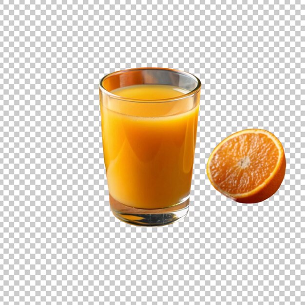 PSD jugo de naranja fresco aislado