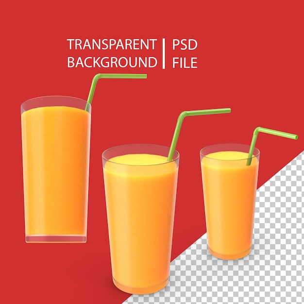 PSD jugo de naranja png