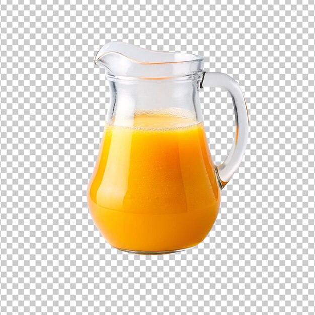 PSD jugo de naranja de zanahoria fresca en un campo con fondo transparente