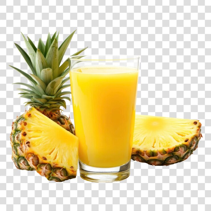 PSD jugo de piña fresco de papua nueva guinea con rebanadas