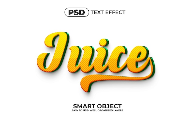 PSD jugoso estilo de efecto de texto editable en 3d