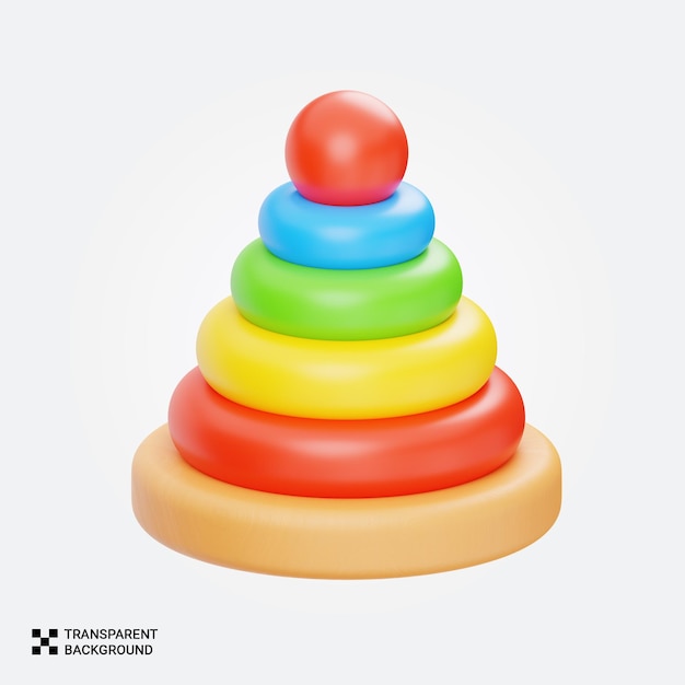 Juguete de coloridos anillos apilables para bebés o niños pequeños