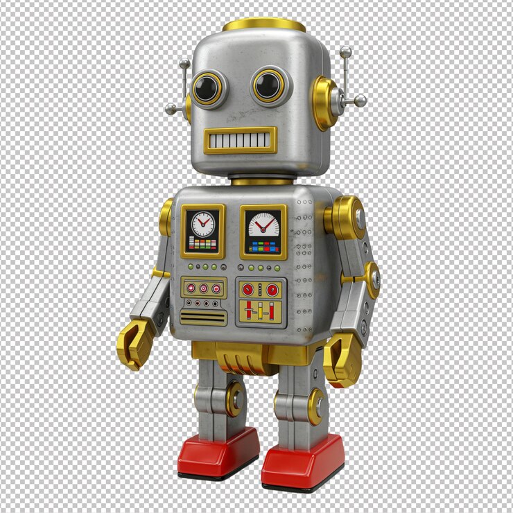 PSD juguete de robot antiguo