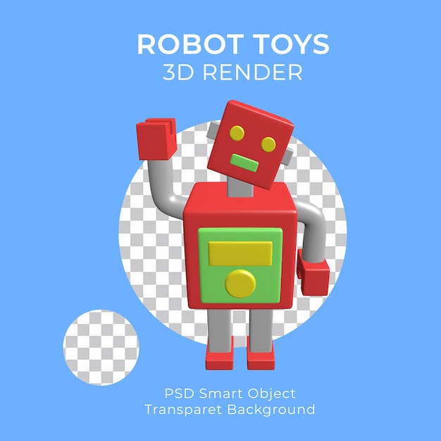 Juguete robot simple 3d para niños