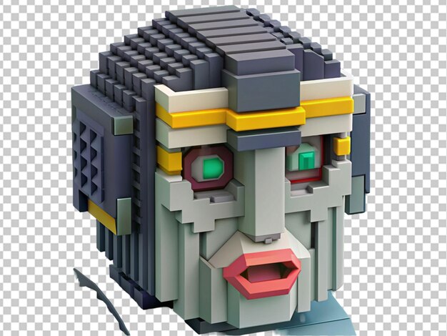 PSD juguetes robóticos de arte voxel png