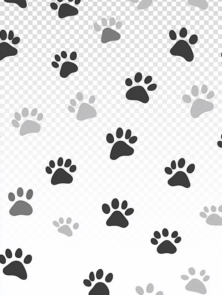 PSD el juguetón de la pata de perro negra y gris