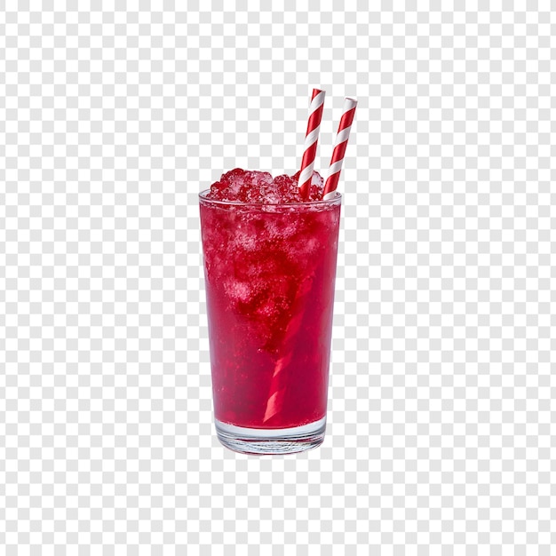 Juice de cannelle glacé rafraîchissant Boisson isolé sur transparent