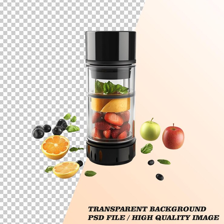 PSD juicer moderno aislado en el archivo psd de fondo transparente