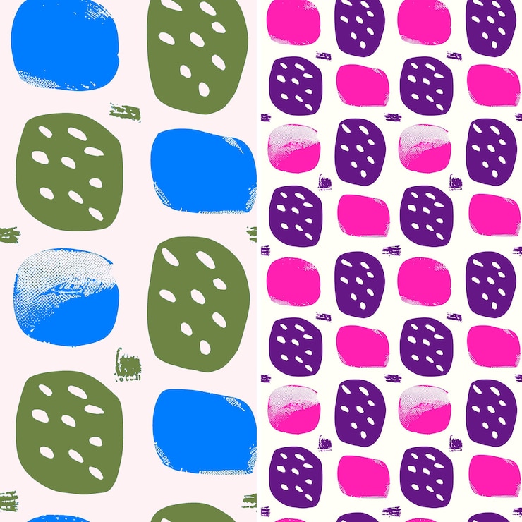 PSD jujube con forma oblonga y diseño terroso con patrón de cuadrícula vector de patrón de fruta tropical único