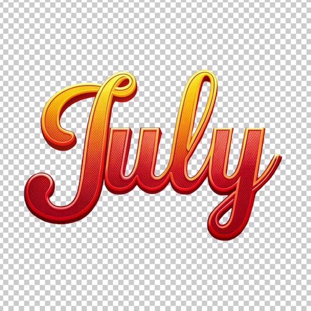 Juli-Text-Effekt