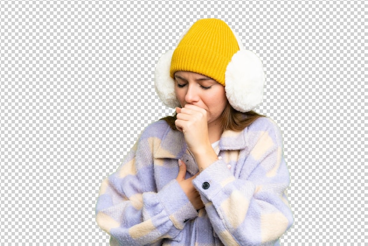 PSD junge blonde frau über isolierter chroma-schlüssel-hintergrund