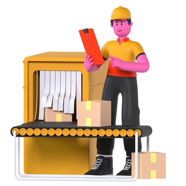 Junge Fördermann Paketkurier