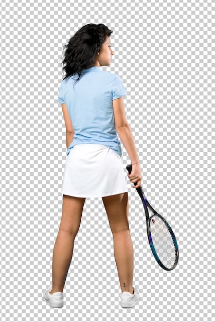 Junge Tennisspielerfrau