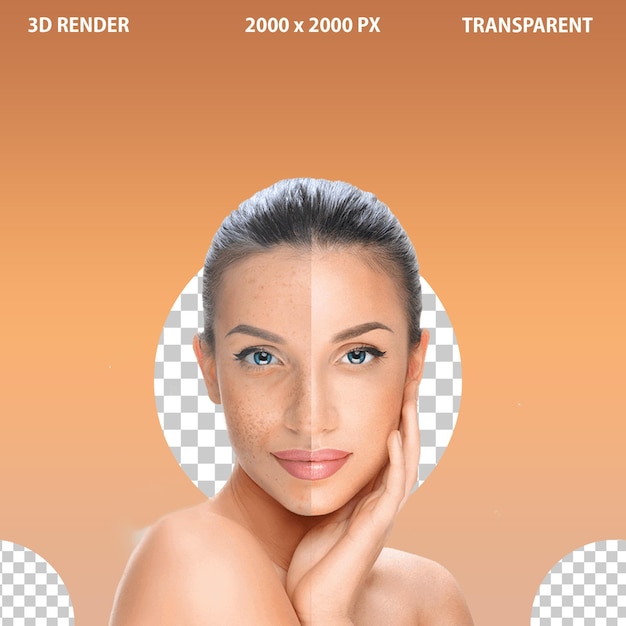 Junges weibliches Gesicht mit kosmetischer Maske Schönheitssalon Gesichtsmassage zeigt Hautpflege