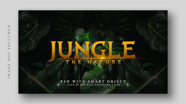 PSD jungle the adventure filmtitel texteffekt