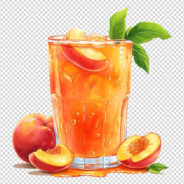 PSD jus de fruit isolé sur fond transparent